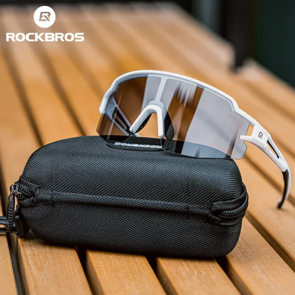 ROCKBROS Cycling Glasses Photochromic Polarized Lens UV400